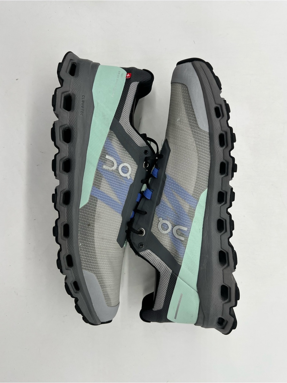 On Cloudvista Men’s 10 Alloy Black Gray Mint Mesh Trail Running Shoes 64.98272. - Picture 11 of 14